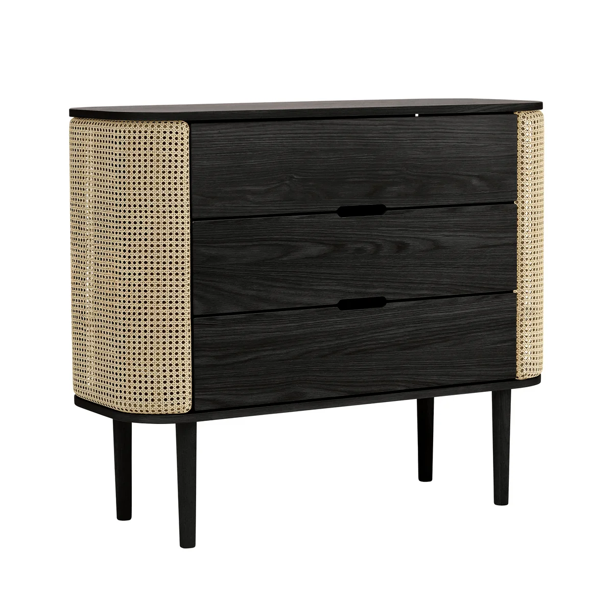 UMAGE - Treasures Commode, chêne noir / tressage viennois