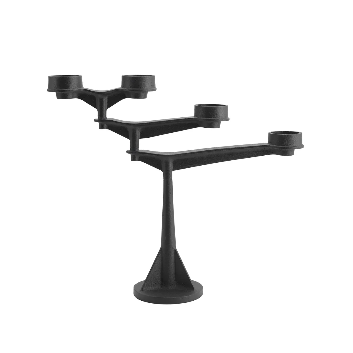 Tom Dixon - Spin Bougeoir de table Mini, noir