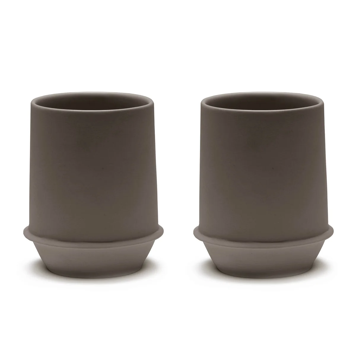 Serax - Dune Gobelet by Kelly Wearstler, Ardoise / marron (lot de 2) Serax - Dune Gobelet by Kelly Wearstler, Ardoise / marron (lot de 2)