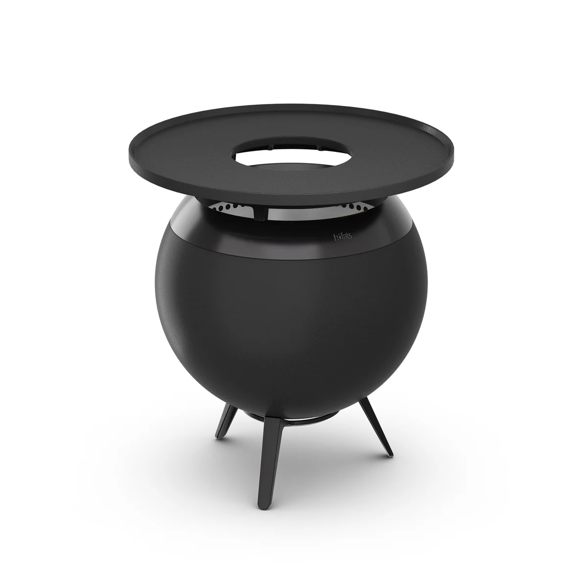 höfats - MOON 45 Set de grillades plancha bas, all black höfats - MOON 45 Set de grillades plancha bas, all black