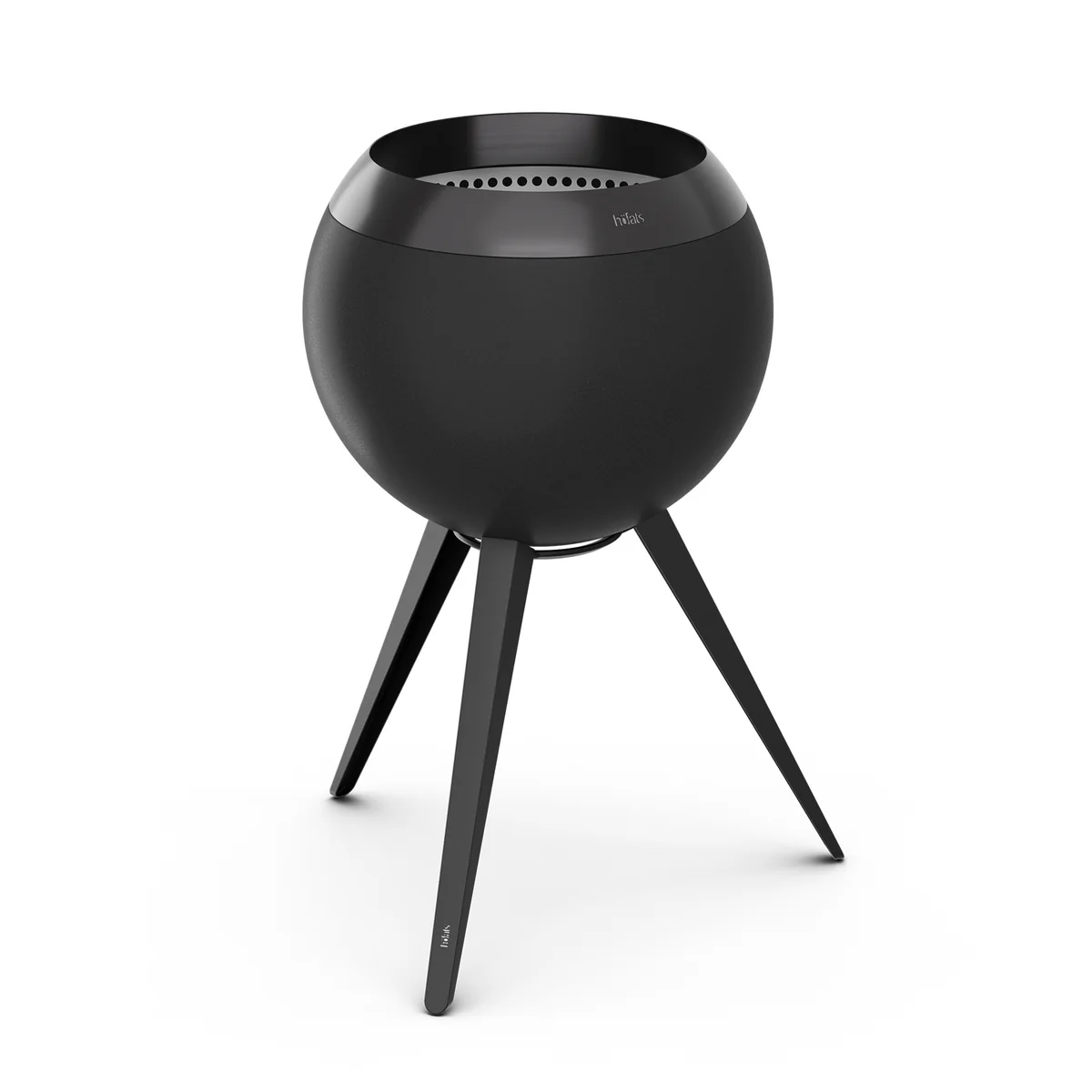 höfats - MOON 45 Bol de feu haut, all black
