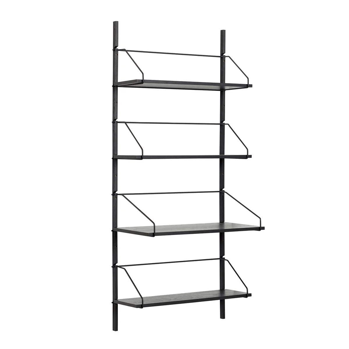 Hübsch Interior - Norm Étagère murale avec 4 étagères, H 181 cm, noir