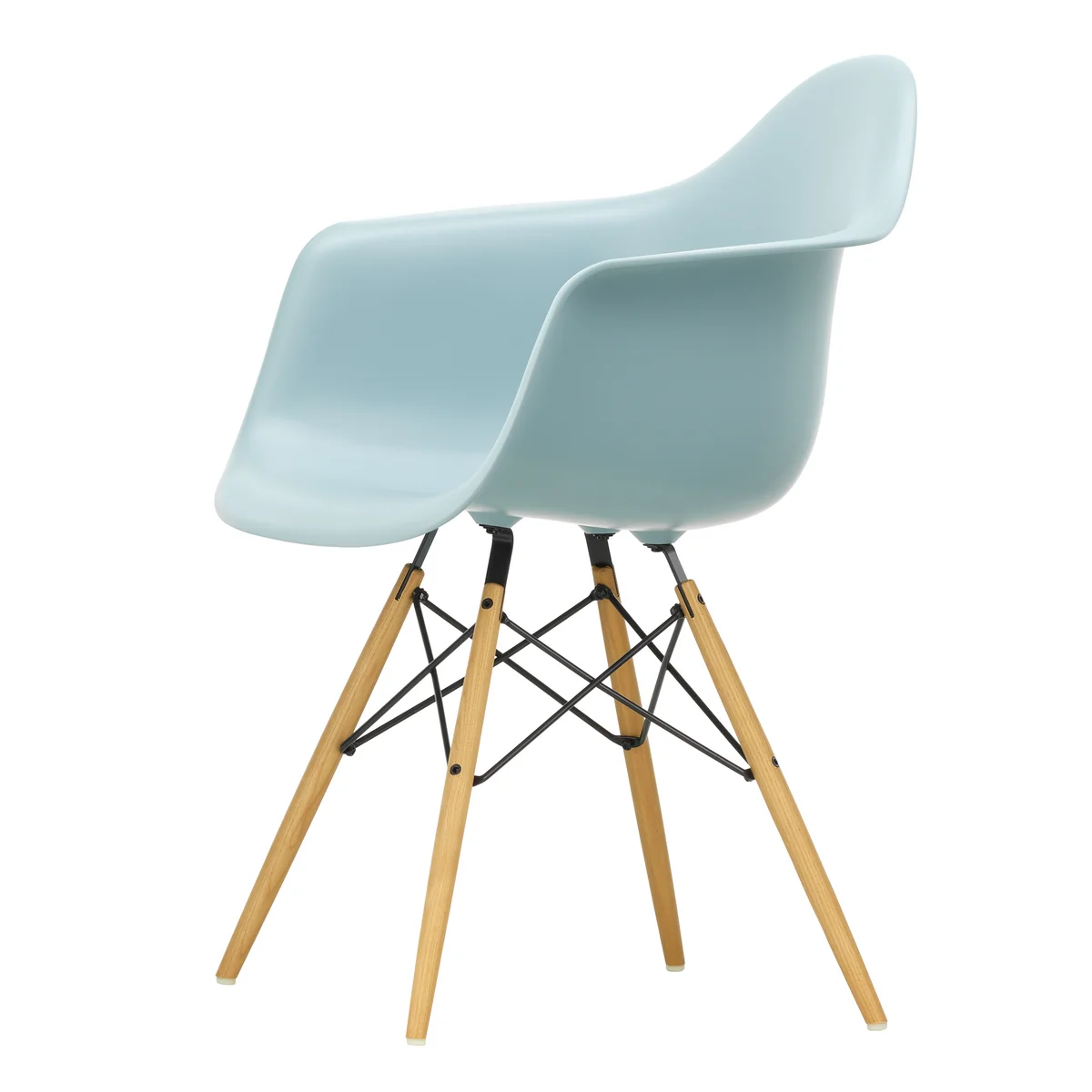 Vitra - Eames Plastic Armchair DAW RE, frêne couleur miel / gris glacé (patins en feutre basic dark) Vitra - Eames Plastic Armchair DAW RE, frêne couleur miel / gris glacé (patins en feutre basic dark)