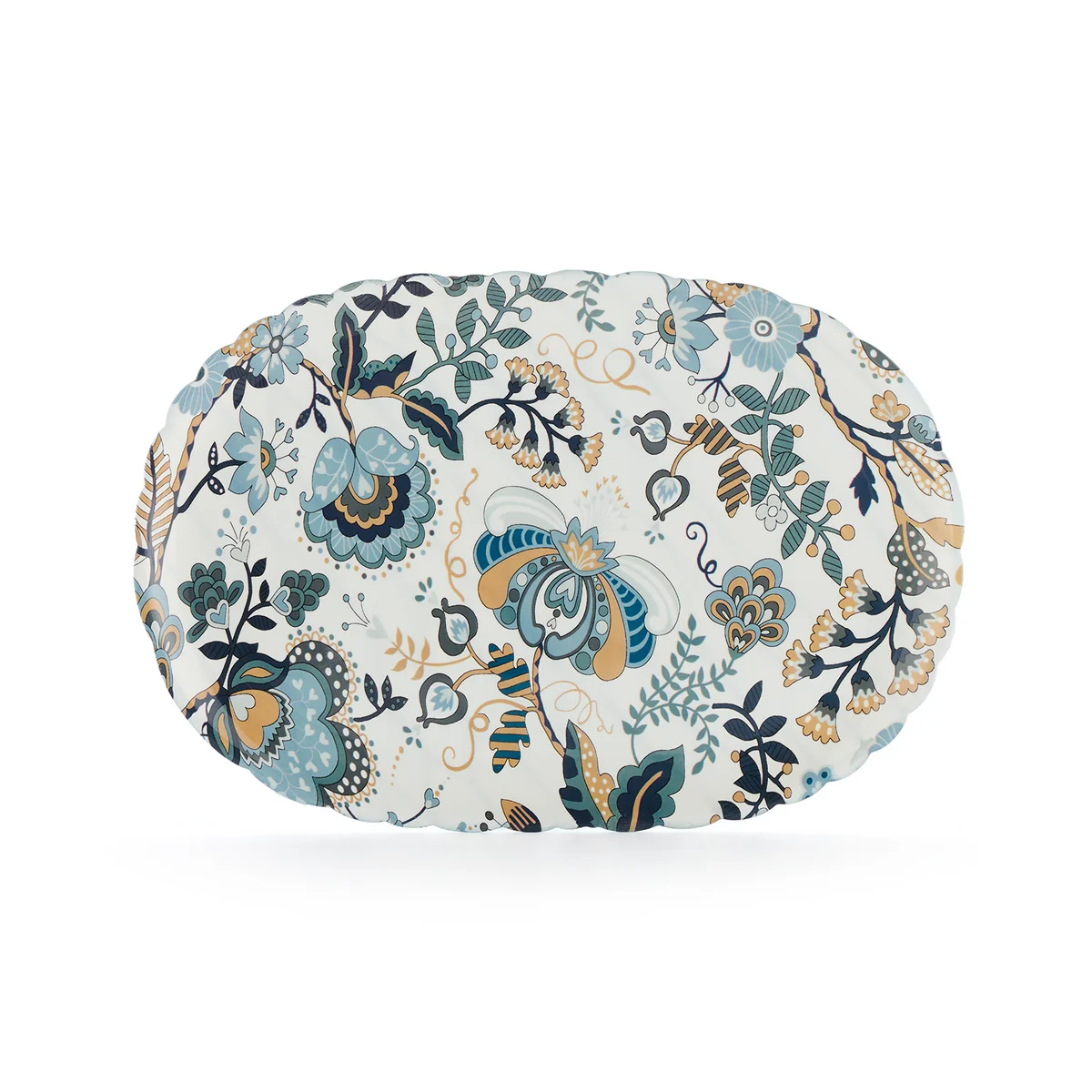 Kartell - X Liberty Jellies Family Plateau, crème / bleu clair ( Mabelle Graphic Impression )