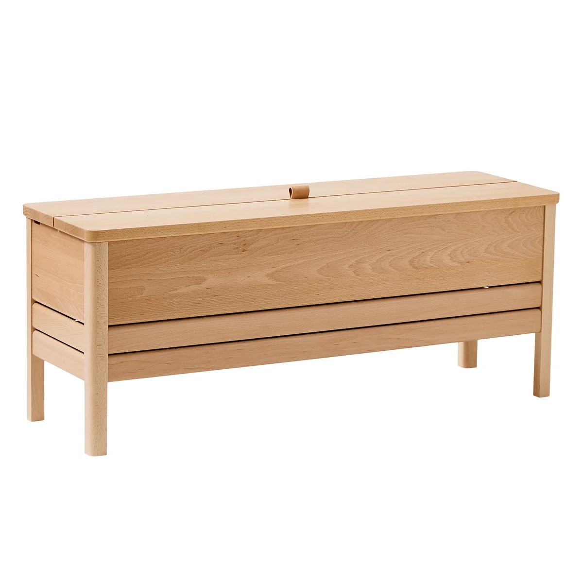Form & Refine - A Line Banc coffre 111 cm, hêtre (édition spéciale) Form & Refine - A Line Banc coffre 111 cm, hêtre (édition spéciale)