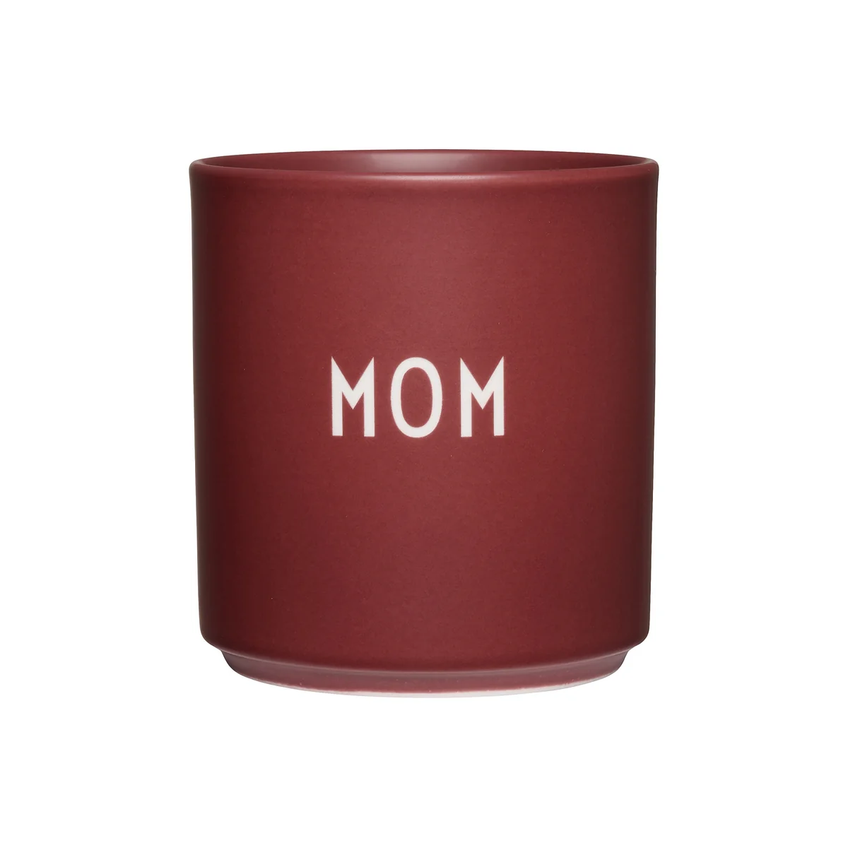 Design Letters - AJ Favourite Tasse en porcelaine, Mom / burgundy