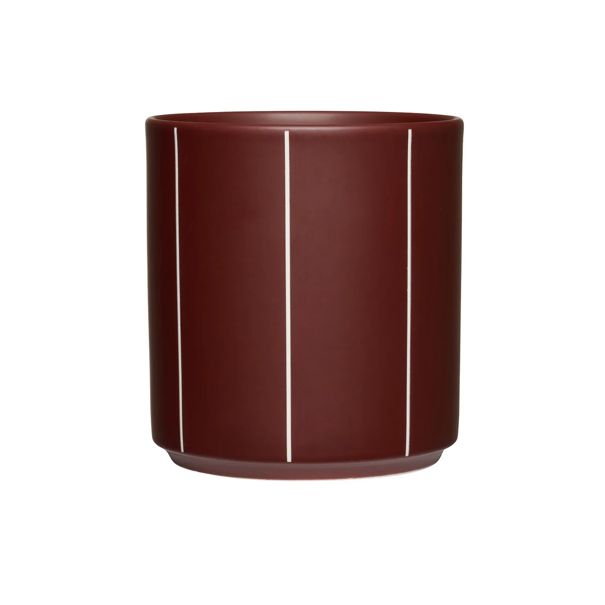 Design Letters - Nordic Pyjamas Gobelet, burgundy stripe Design Letters - Nordic Pyjamas Gobelet, burgundy stripe