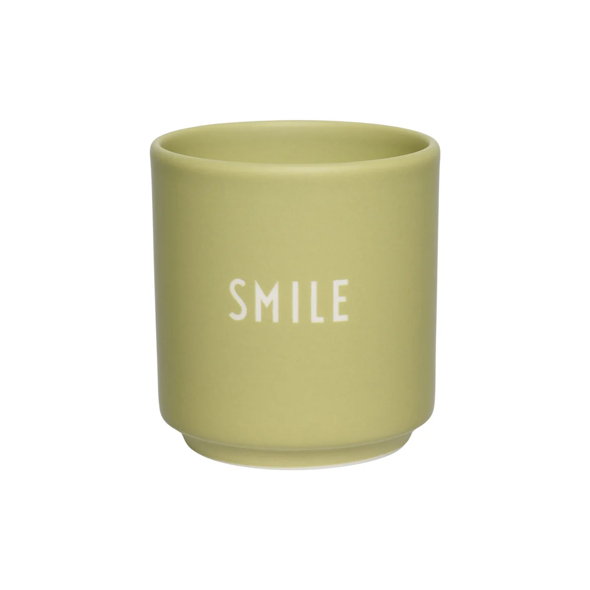 Design Letters - Mini-tasse en porcelaine, Smile / vert Design Letters - Mini-tasse en porcelaine, Smile / vert