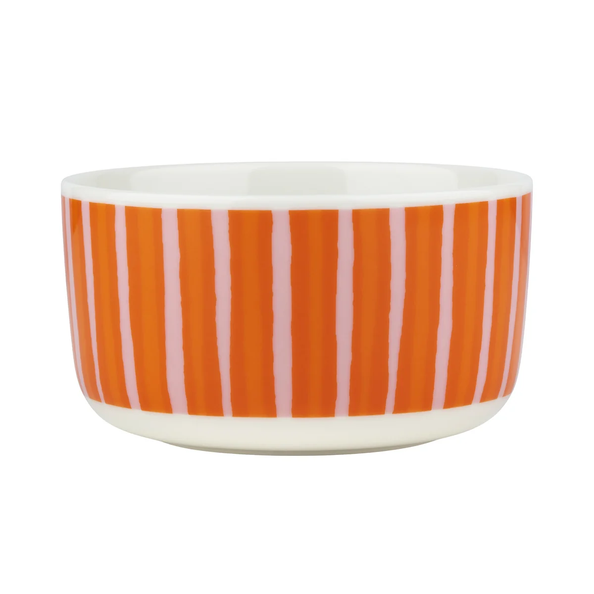 Marimekko - Oiva Piccolo bol, 500 ml, white / pink / orange