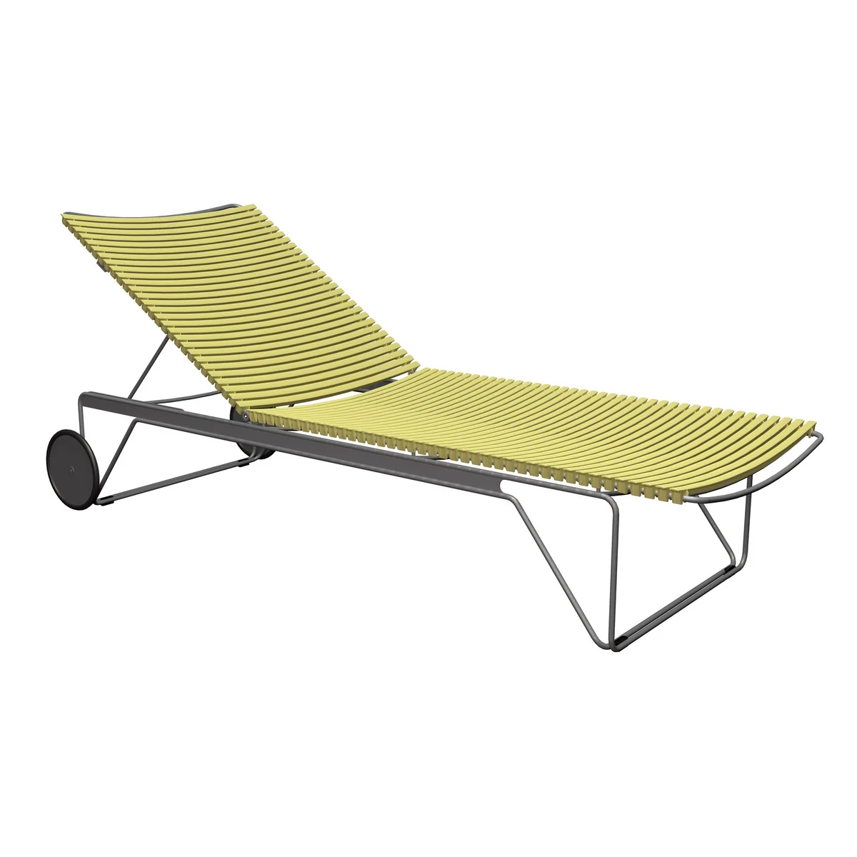 HOUE - CLICK Chaise Longue réglable, lemon zest HOUE - CLICK Chaise Longue réglable, lemon zest