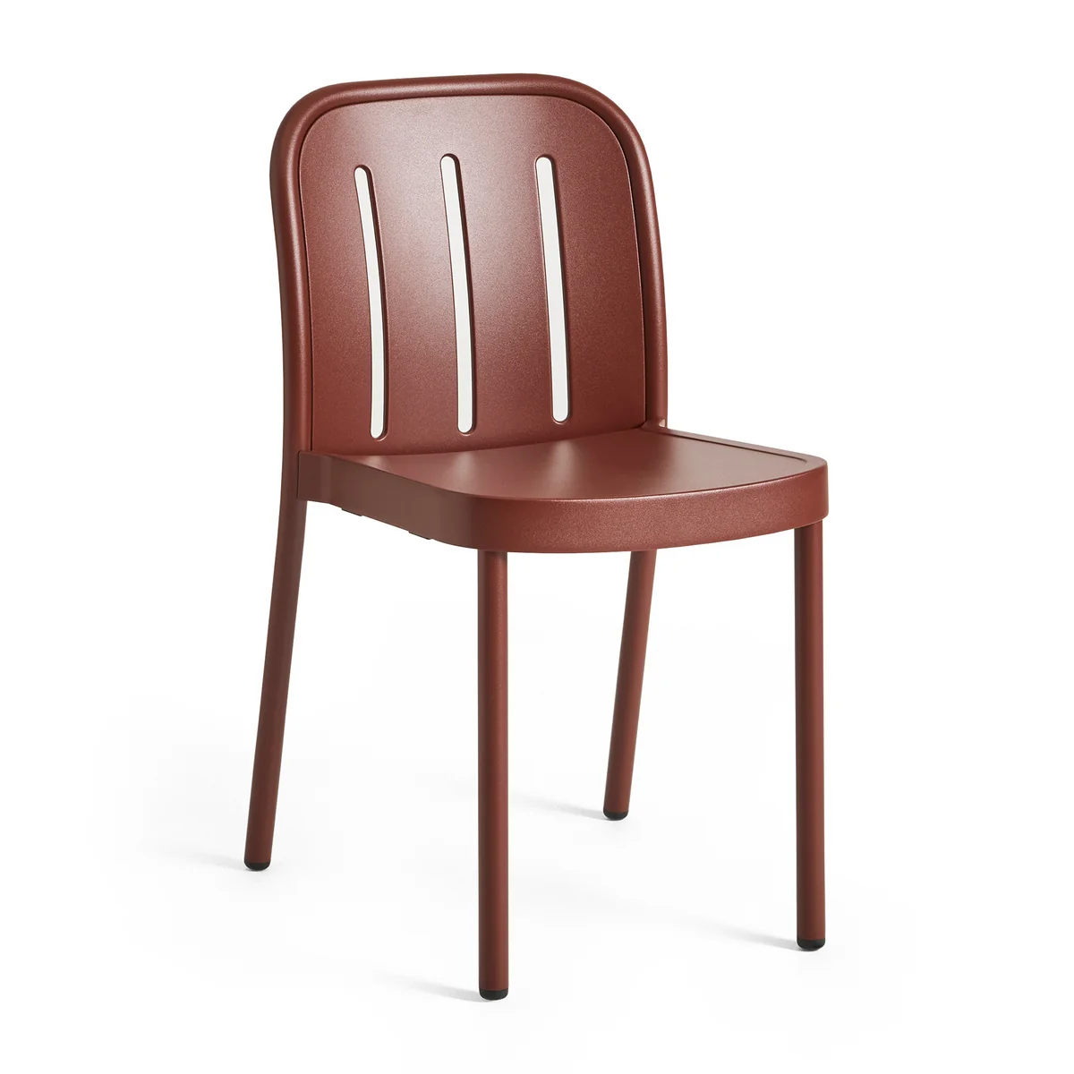 HAY Chaise de jardin en m&eacute;tal rouge Deville - 