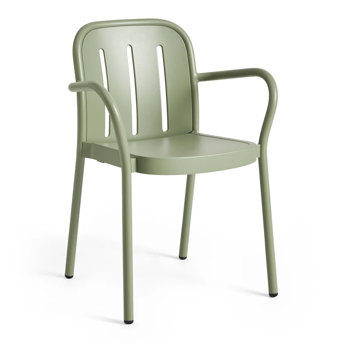 HAY Chaise de jardin avec accoudoirs en m&eacute;tal vert Deville - 