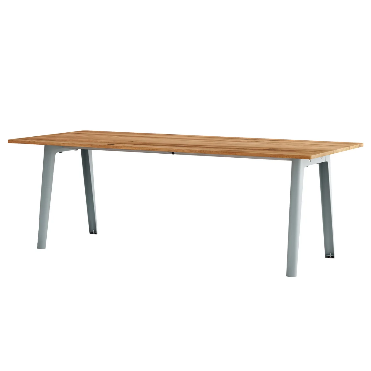 TipToe - NEW MODERN Table de salle à manger 95 x 220 cm, vieux bois recyclé / pale blue