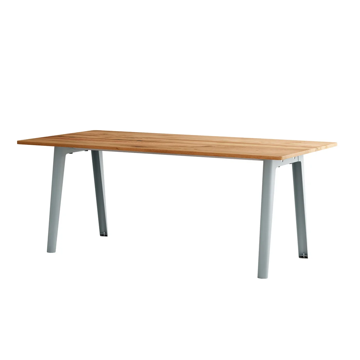 TipToe - NEW MODERN Table de salle à manger 95 x 190 cm, vieux bois recyclé / pale blue