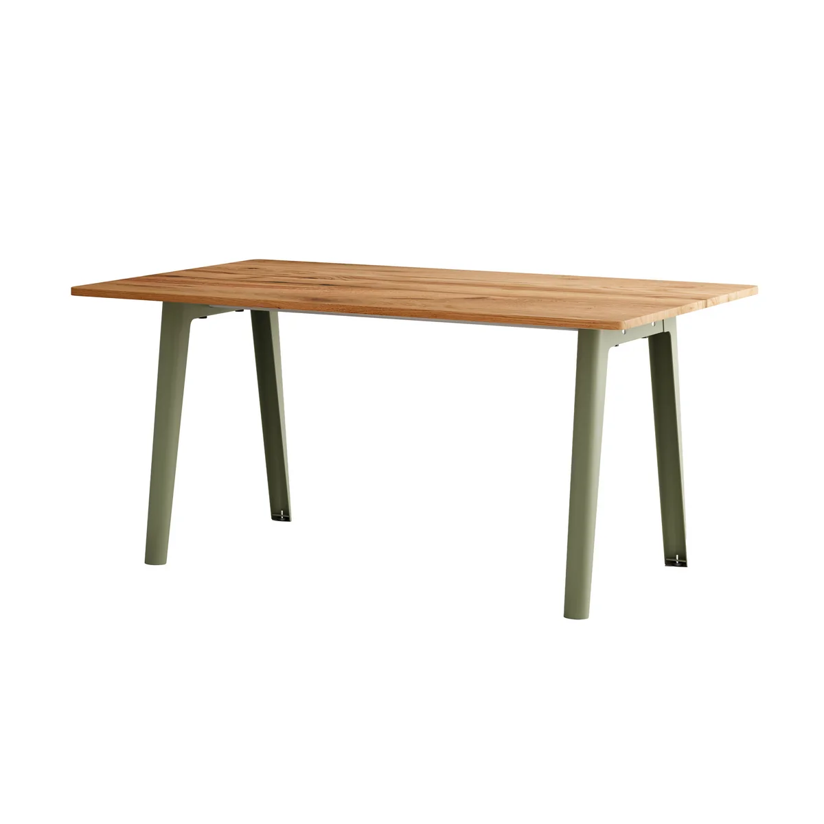 TipToe - NEW MODERN Table de salle à manger 95 x 160 cm, vieux bois recyclé / vert kaki TipToe - NEW MODERN Table de salle à manger 95 x 160 cm, vieux bois recyclé / vert kaki
