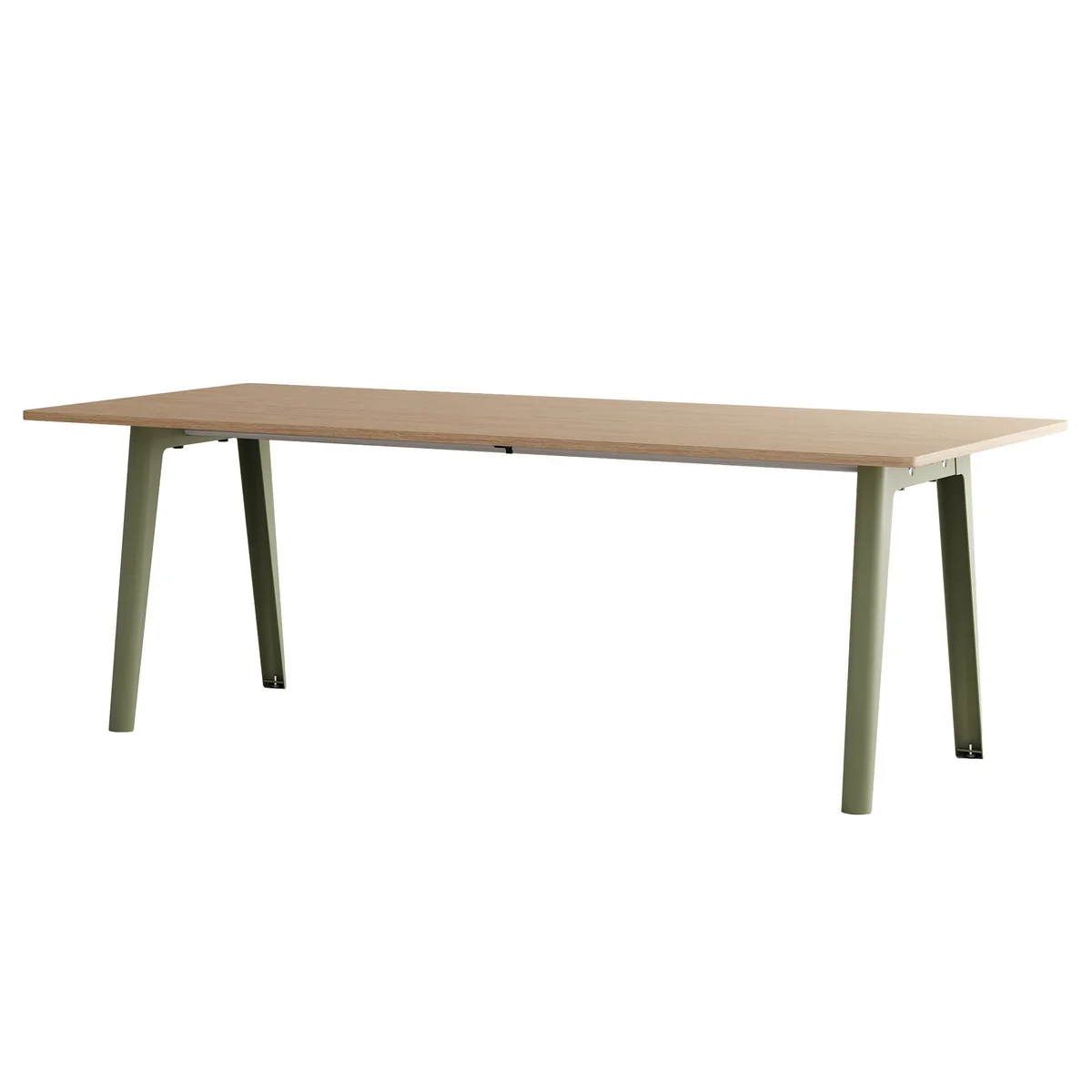 TipToe - NEW MODERN Table de salle à manger 95 x 220 cm, chêne / vert kaki TipToe - NEW MODERN Table de salle à manger 95 x 220 cm, chêne / vert kaki