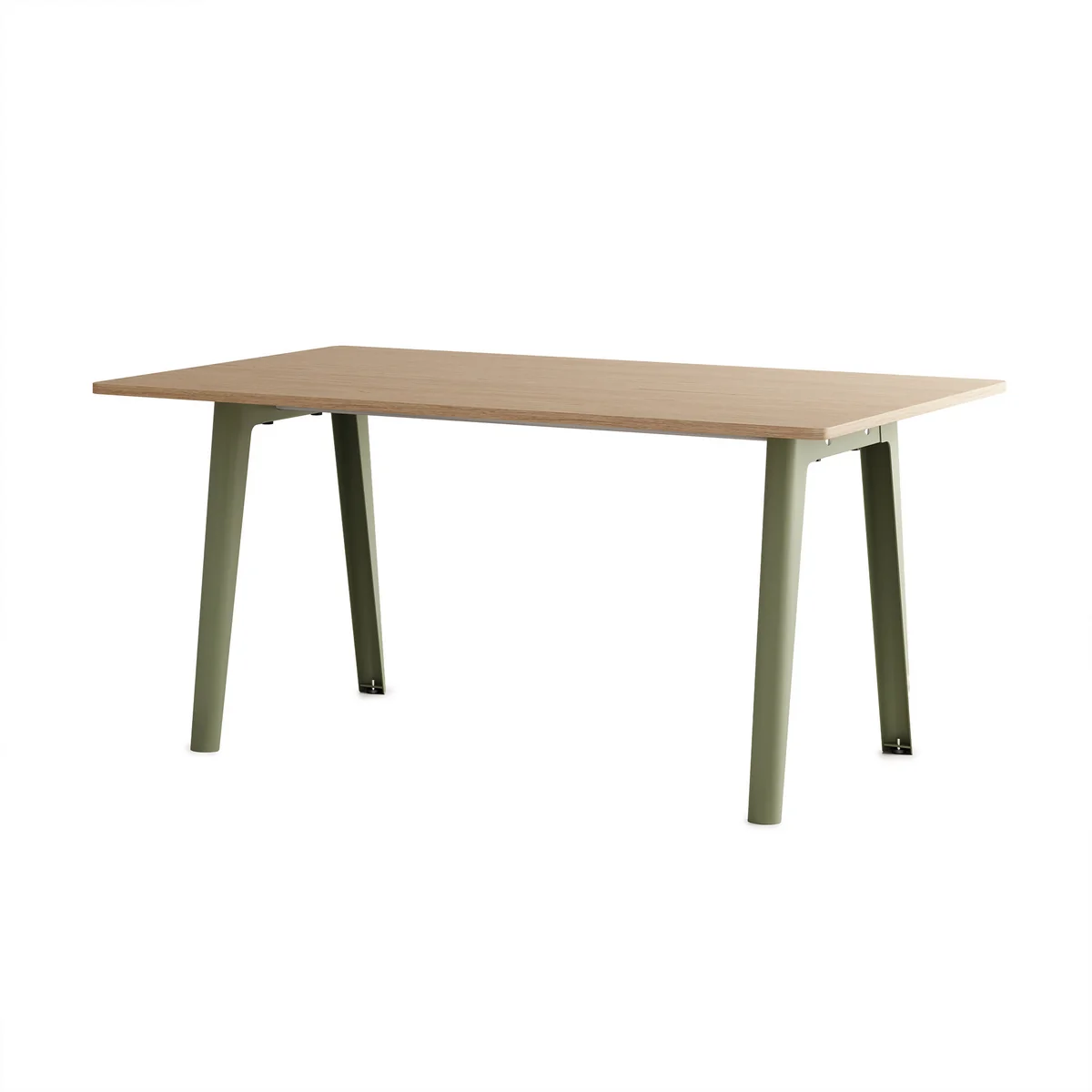 TipToe - NEW MODERN Table de salle à manger 95 x 160 cm, chêne / vert kaki TipToe - NEW MODERN Table de salle à manger 95 x 160 cm, chêne / vert kaki