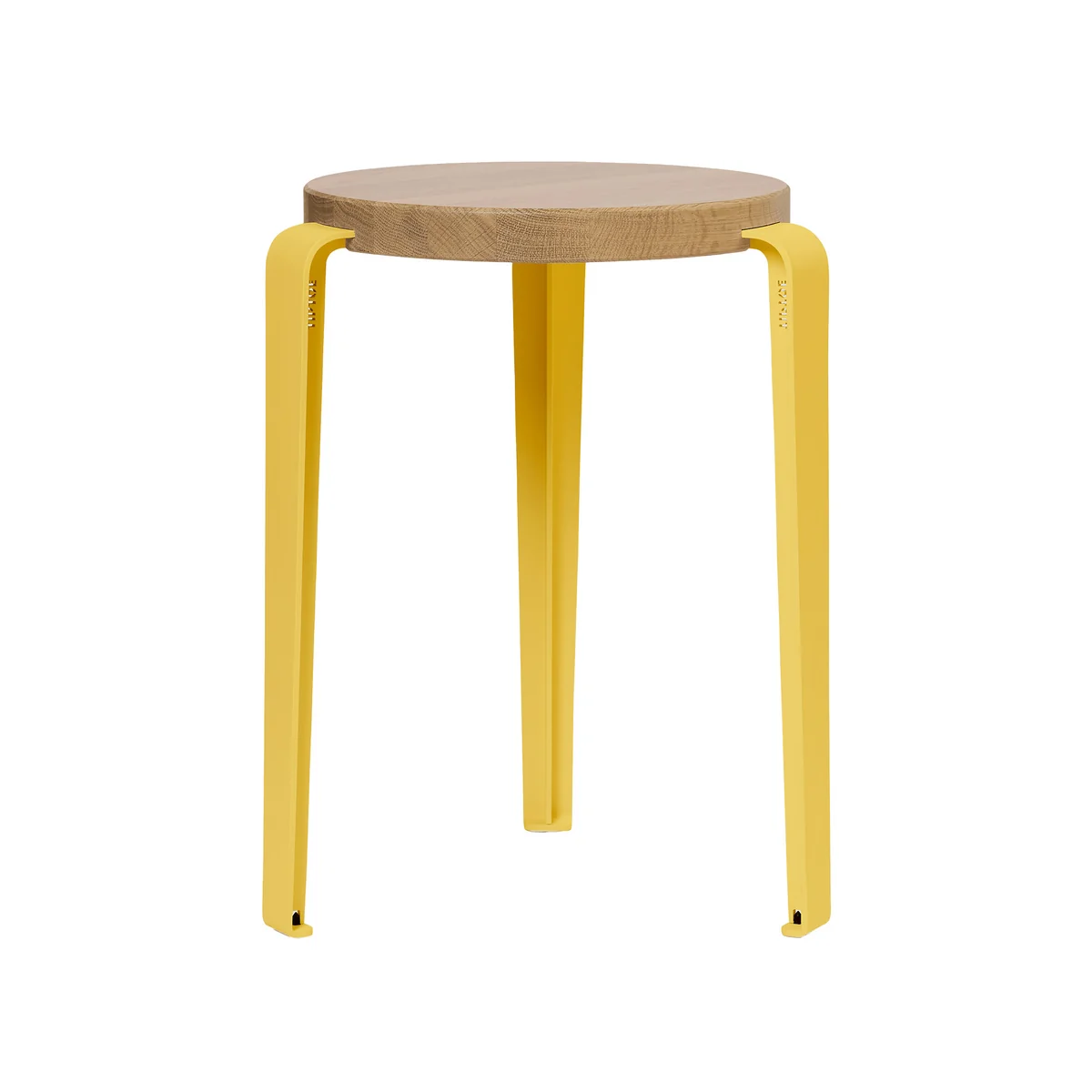 TipToe - LOU Tabouret, chêne naturel / jaune brioche TipToe - LOU Tabouret, chêne naturel / jaune brioche