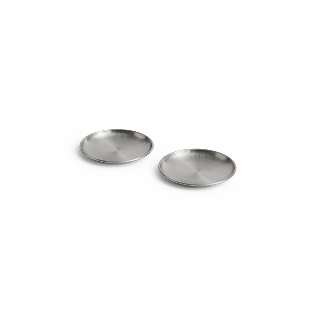 HAY - Outdoor Market Assiette S, acier inoxydable (lot de 2) HAY - Outdoor Market Assiette S, acier inoxydable (lot de 2)