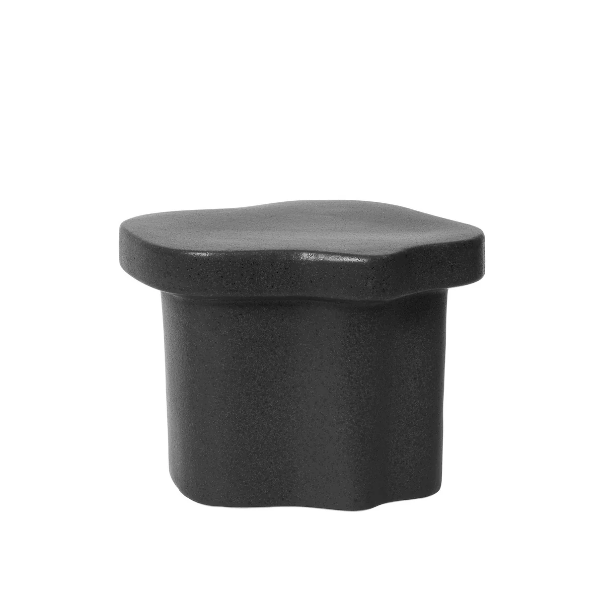 Broste Copenhagen - Sonja Socle H18 cm, noir, mat Broste Copenhagen - Sonja Socle H18 cm, noir, mat