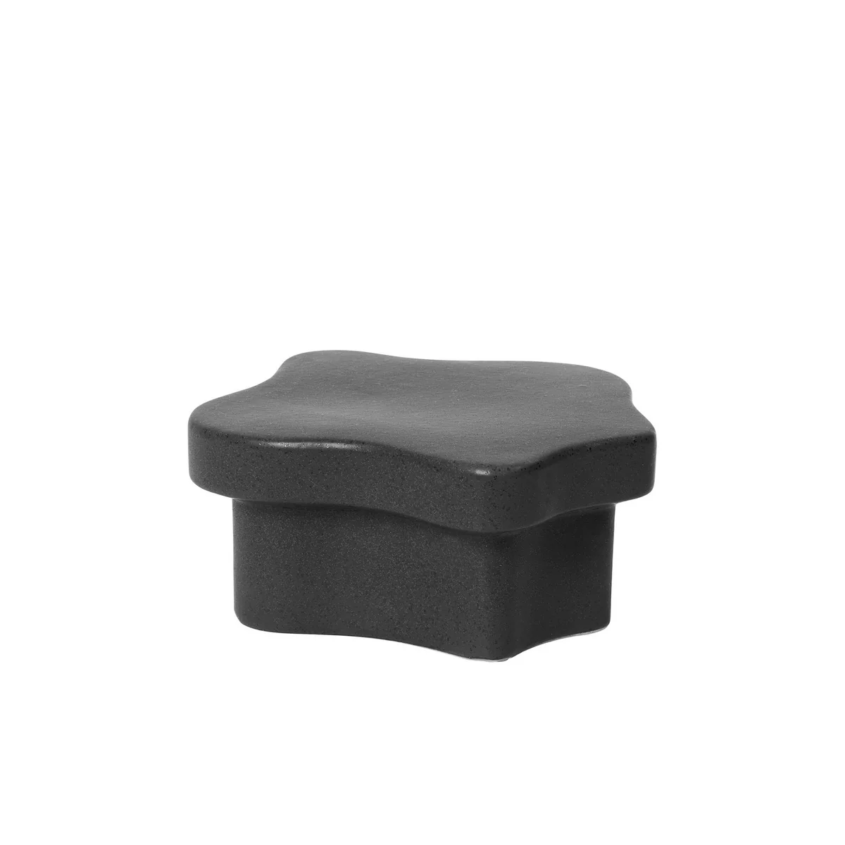 Broste Copenhagen - Sonja Socle H10 cm, noir, mat Broste Copenhagen - Sonja Socle H10 cm, noir, mat