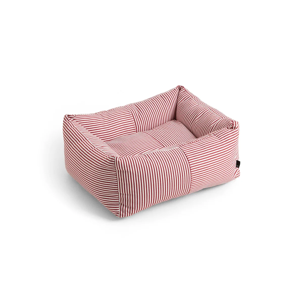 HAY - Lit pour chien, Zip, XS, rouge / rayures blanches HAY - Lit pour chien, Zip, XS, rouge / rayures blanches