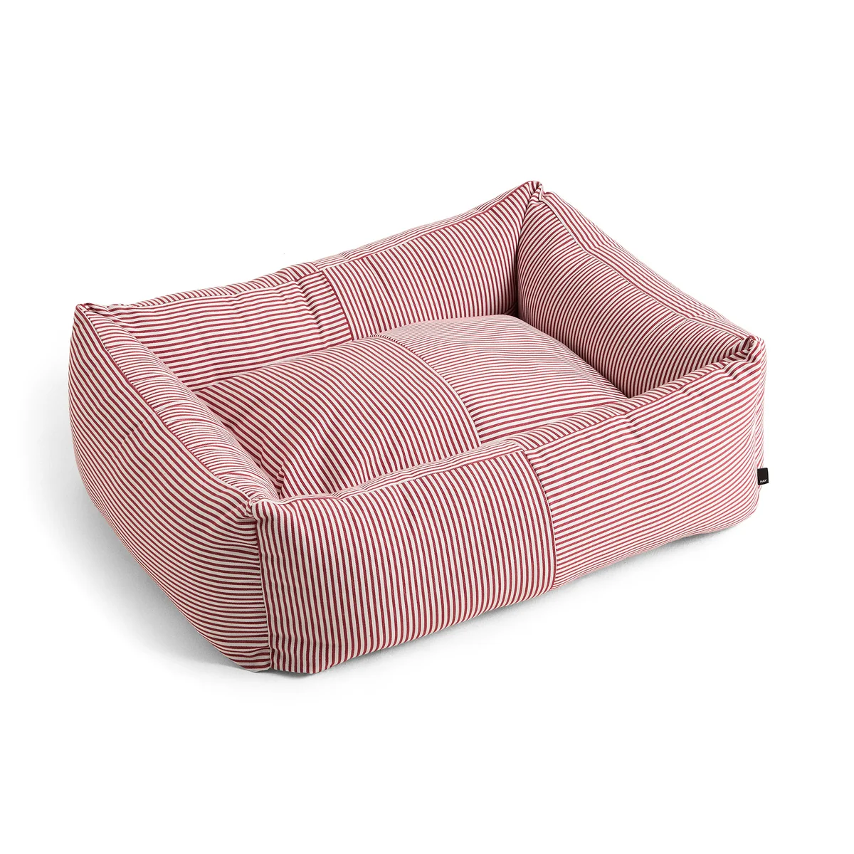 HAY - Lit pour chien, Zip, M, rouge / rayures blanches HAY - Lit pour chien, Zip, M, rouge / rayures blanches