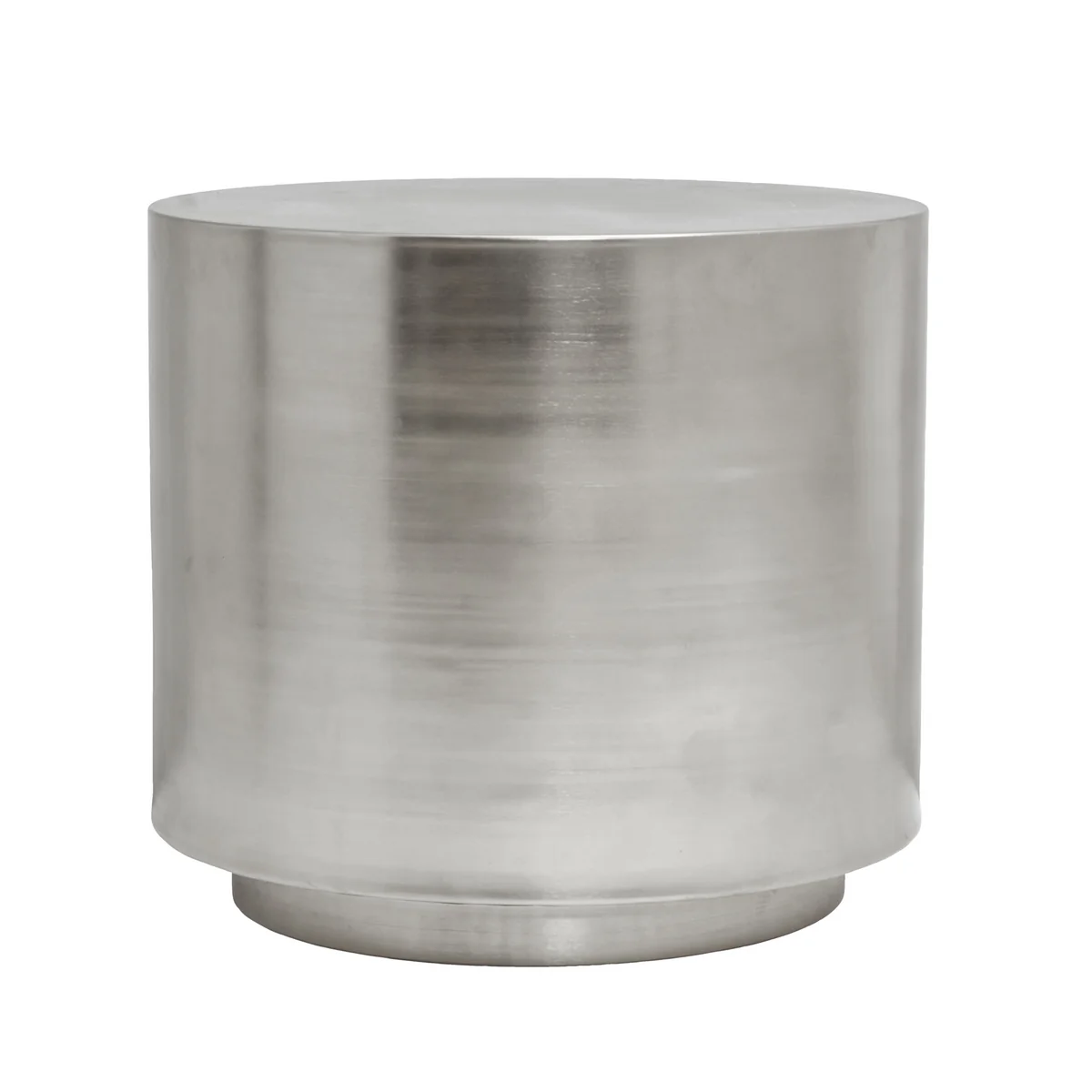 House Doctor - Step Table d'appoint, Ø 50 x H 45,7 cm, argent brossé