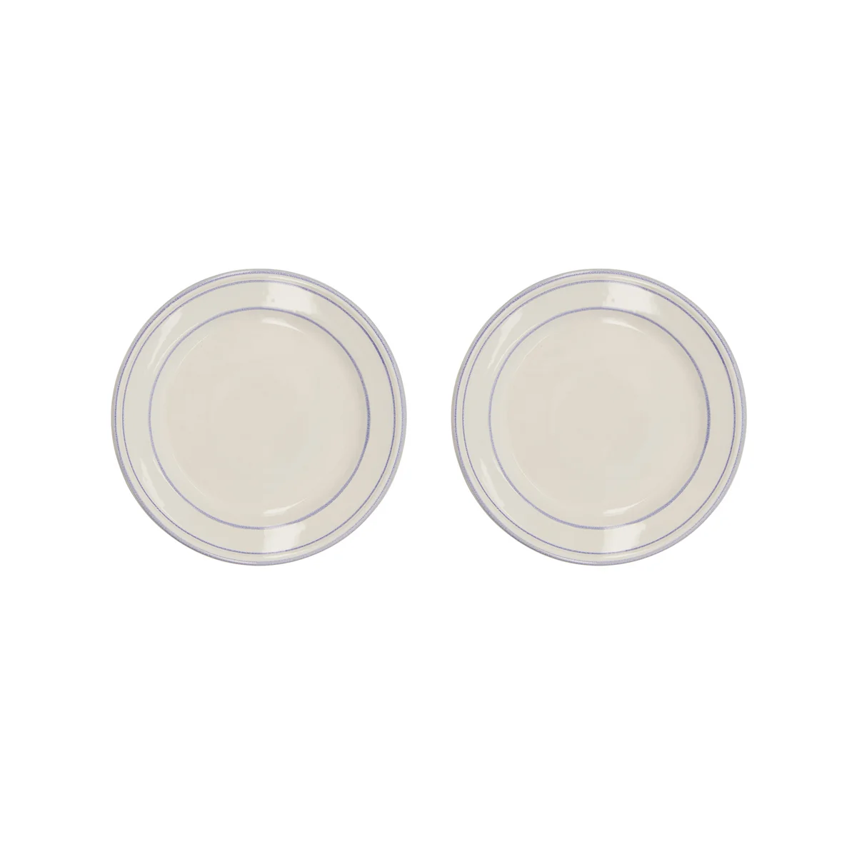 Nicolas Vahé - Bistro Assiette Ø 21 cm, bleu / blanc (set de 2)