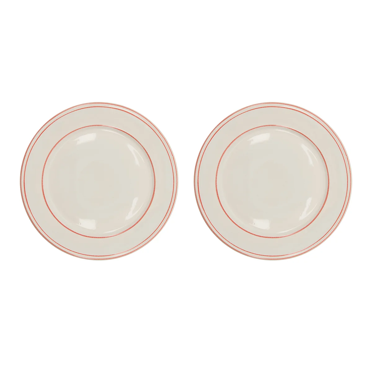 Nicolas Vahé - Bistro Assiette Ø 27 cm, rouge / blanc (set de 2)