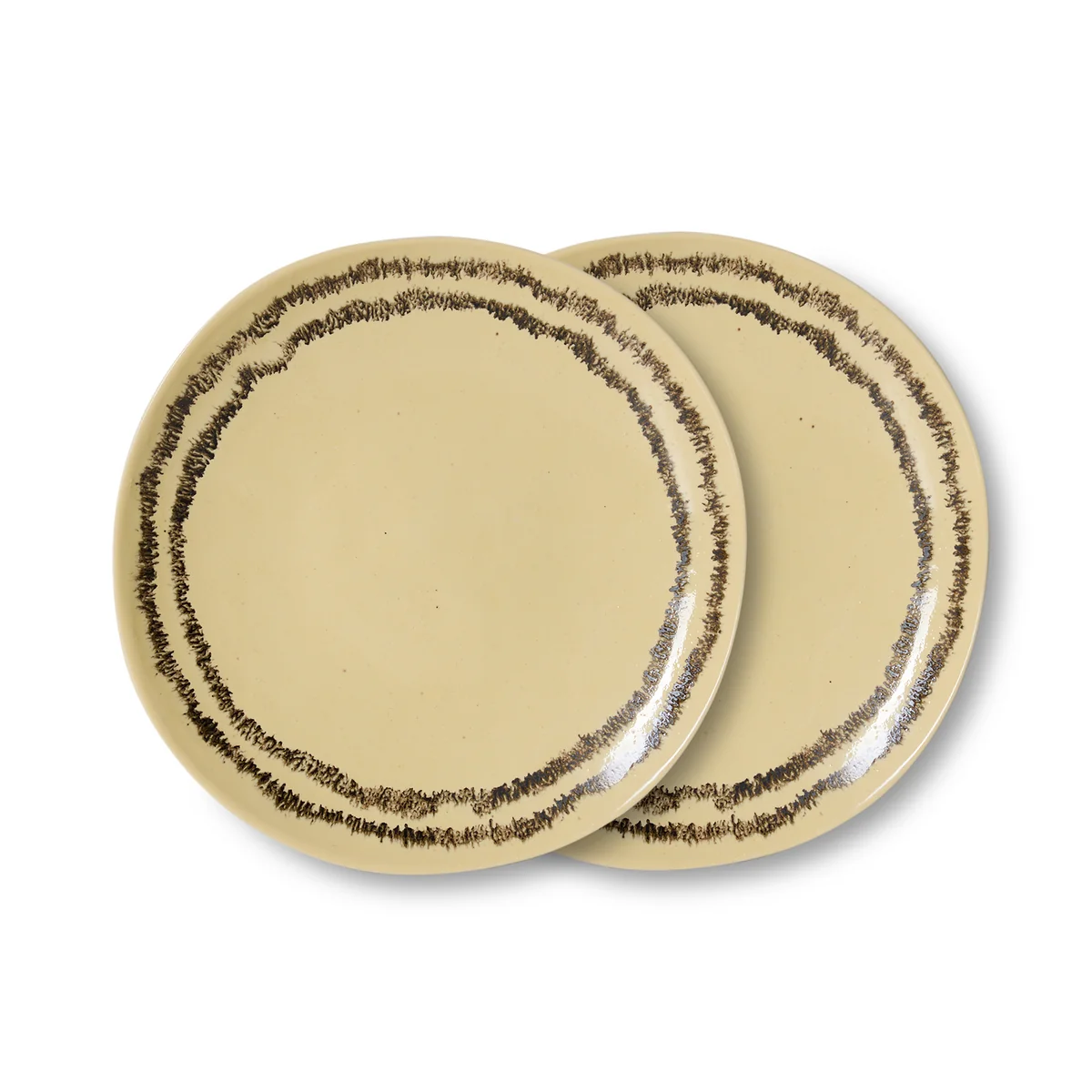 HKLiving - 70's Assiette, Ø 22 cm, vanille (lot de 2) HKLiving - 70's Assiette, Ø 22 cm, vanille (lot de 2)