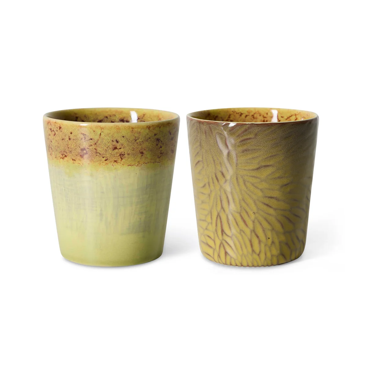 HKliving - 70's Van Gogh Tasse à café, 230 ml, sunflowers (set de 2) HKliving - 70's Van Gogh Tasse à café, 230 ml, sunflowers (set de 2)