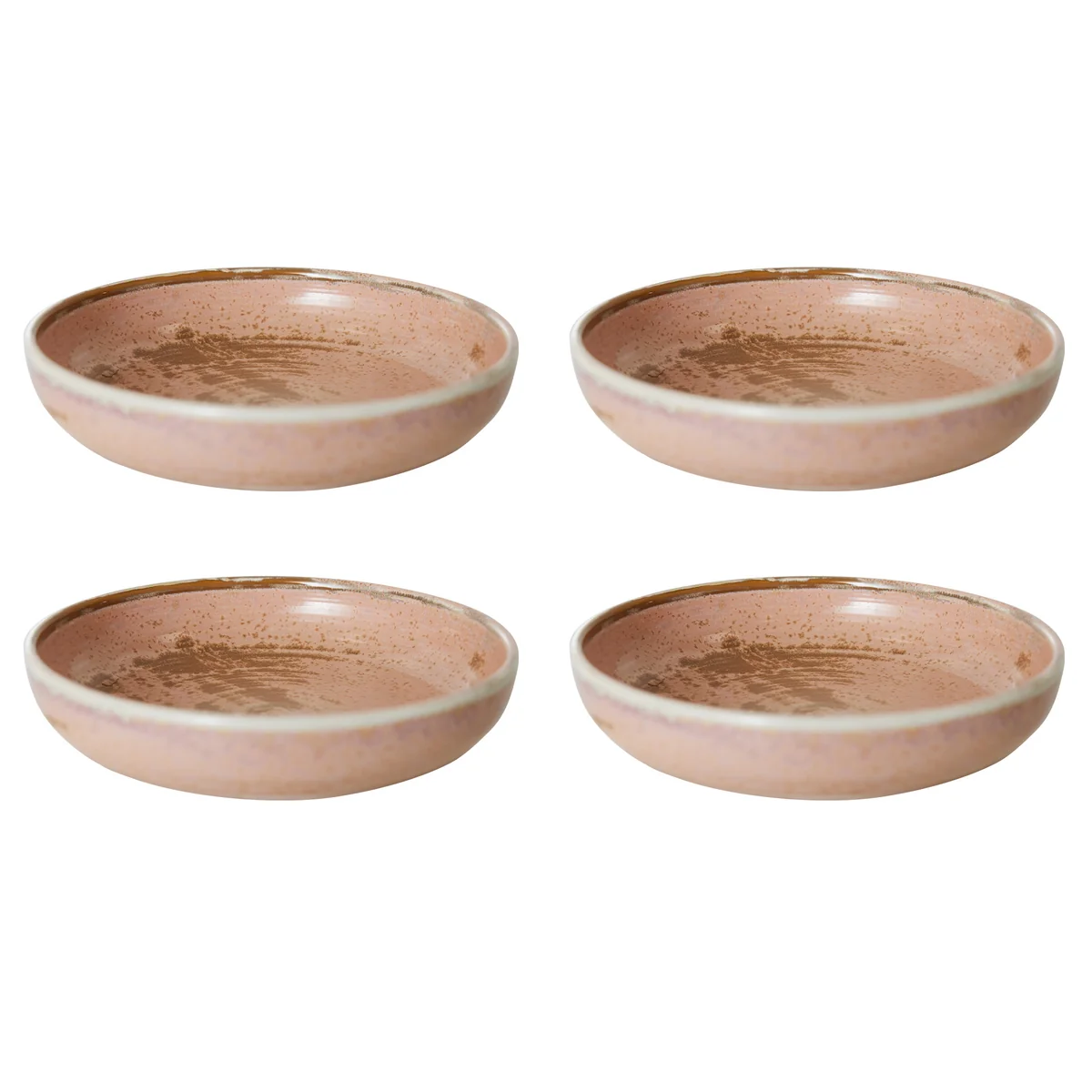 HKliving - Chef Ceramics Assiette creuse, Ø 21,5 cm, rustic pink (set de 4) HKliving - Chef Ceramics Assiette creuse, Ø 21,5 cm, rustic pink (set de 4)