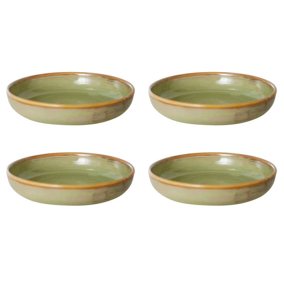 HKliving - Chef Ceramics Assiette creuse, Ø 21,5 cm, moss green (set de 4) HKliving - Chef Ceramics Assiette creuse, Ø 21,5 cm, moss green (set de 4)