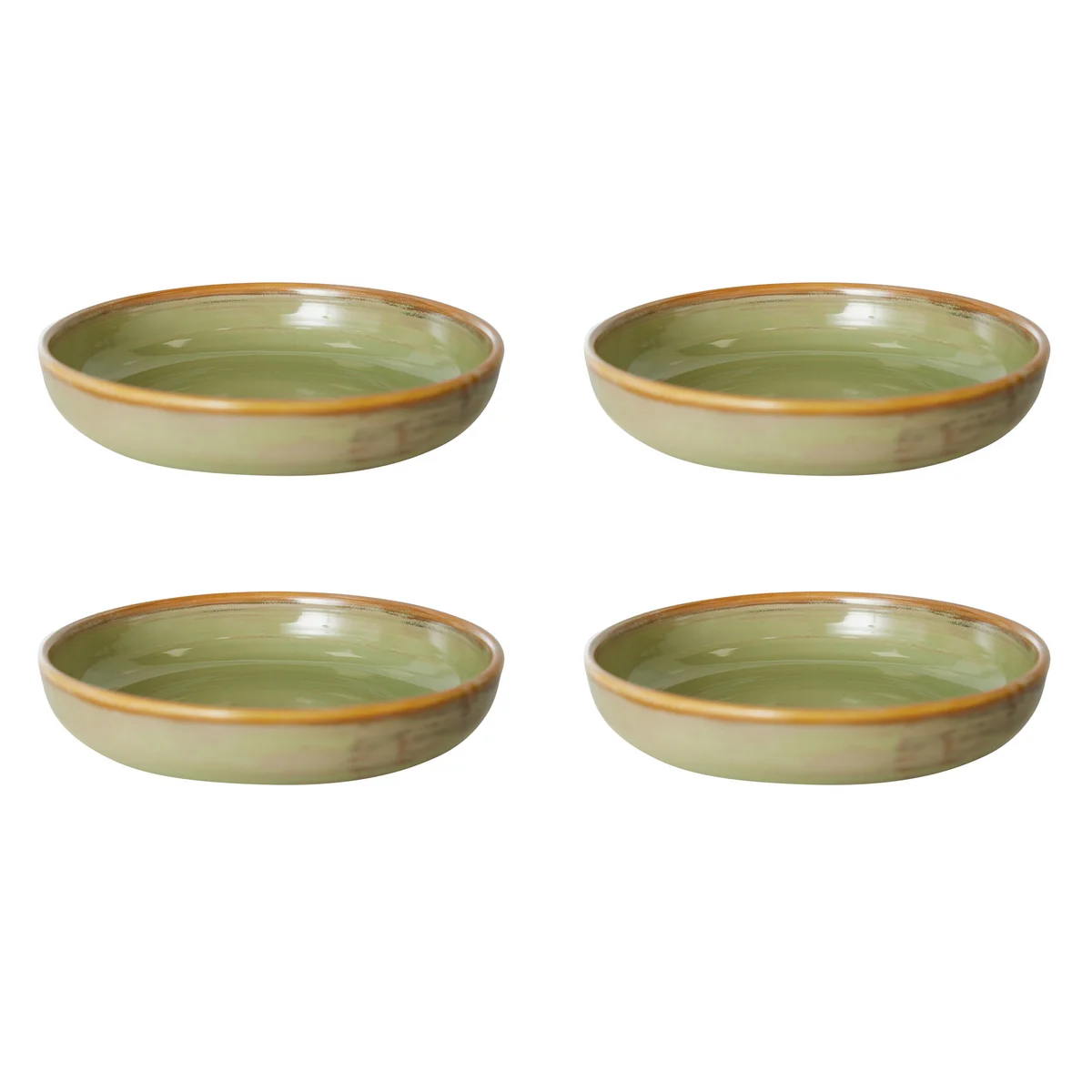 HKliving - Chef Ceramics Assiette creuse, Ø 19,3 cm, moss green (set de 4) HKliving - Chef Ceramics Assiette creuse, Ø 19,3 cm, moss green (set de 4)