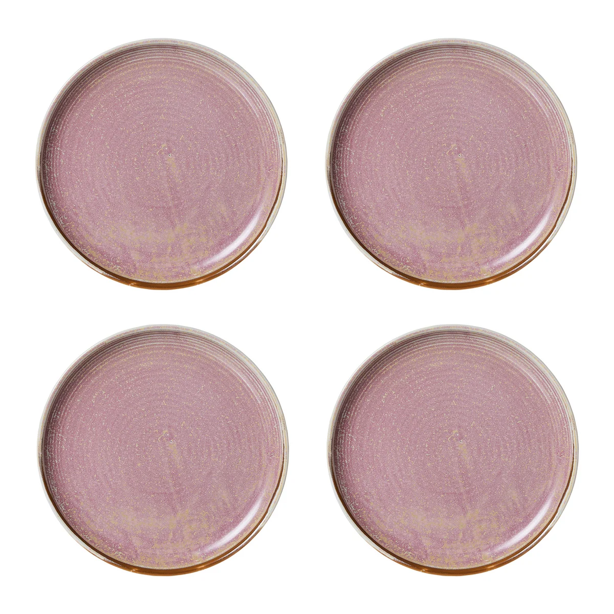 HKliving - Chef Ceramics Assiette, Ø 20 cm, rustic pink (set de 4) HKliving - Chef Ceramics Assiette, Ø 20 cm, rustic pink (set de 4)