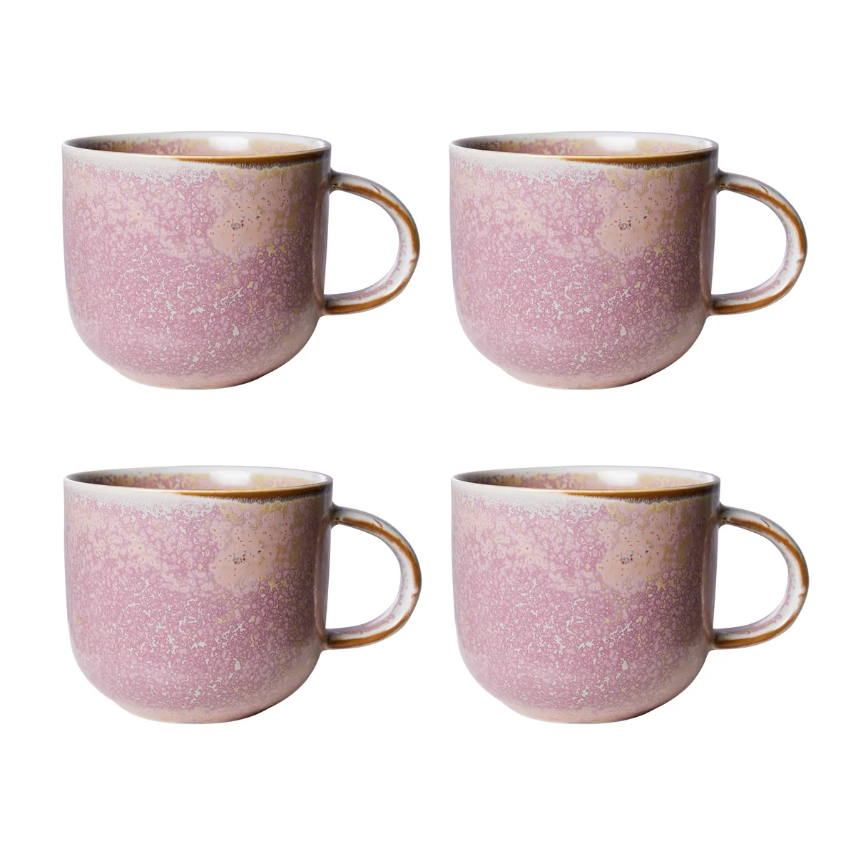 HKliving - Chef Ceramics Gobelets, 320 ml, rustic pink (set de 4) HKliving - Chef Ceramics Gobelets, 320 ml, rustic pink (set de 4)