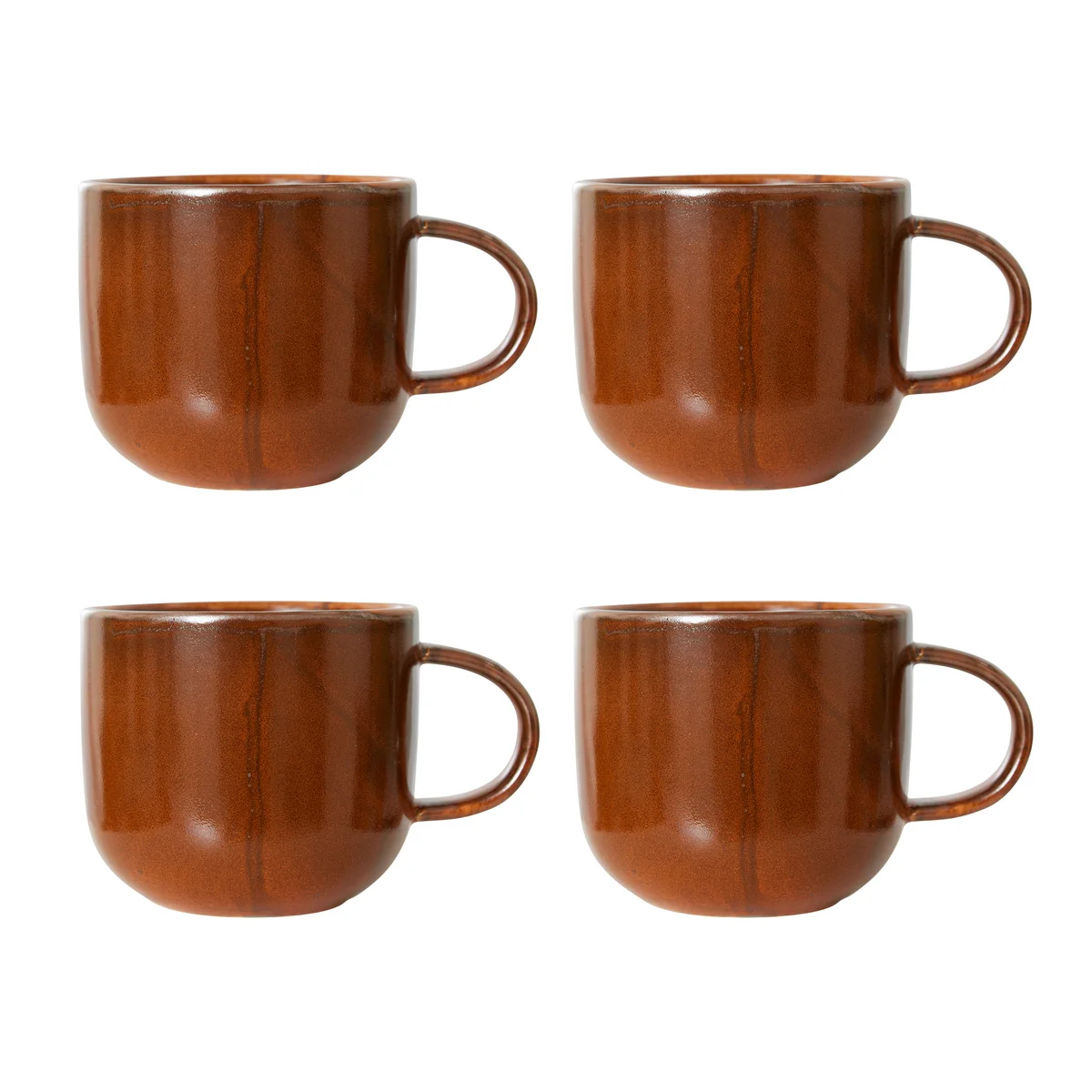 HKliving - Chef Ceramics Gobelets, 320 ml, burned orange (set de 4) HKliving - Chef Ceramics Gobelets, 320 ml, burned orange (set de 4)