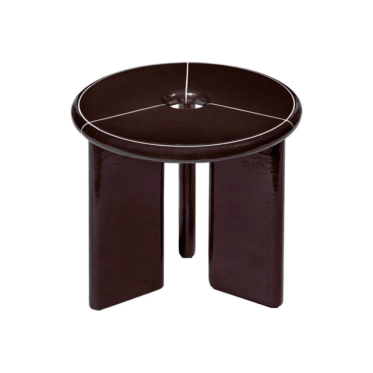 Ferm Living - Deya Outdoor Table d'appoint, Ø 47 x H 45 cm, chestnut brown Ferm Living - Deya Outdoor Table d'appoint, Ø 47 x H 45 cm, chestnut brown