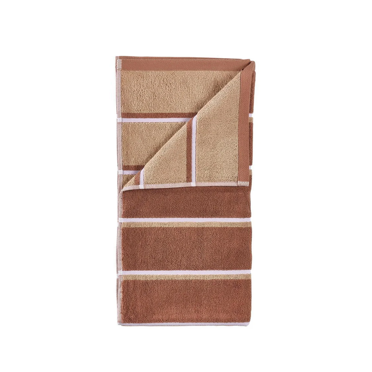 Zone Denmark - Serviette de bain Sauna, 70 x 140, Terracotta / Camel / Lupine