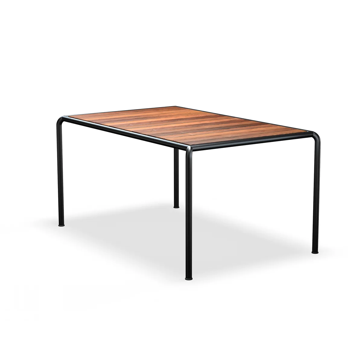 HOUE - Table de salle à manger d'extérieur AVANTI, 153 x 98 cm, frêne thermo-traité / noir