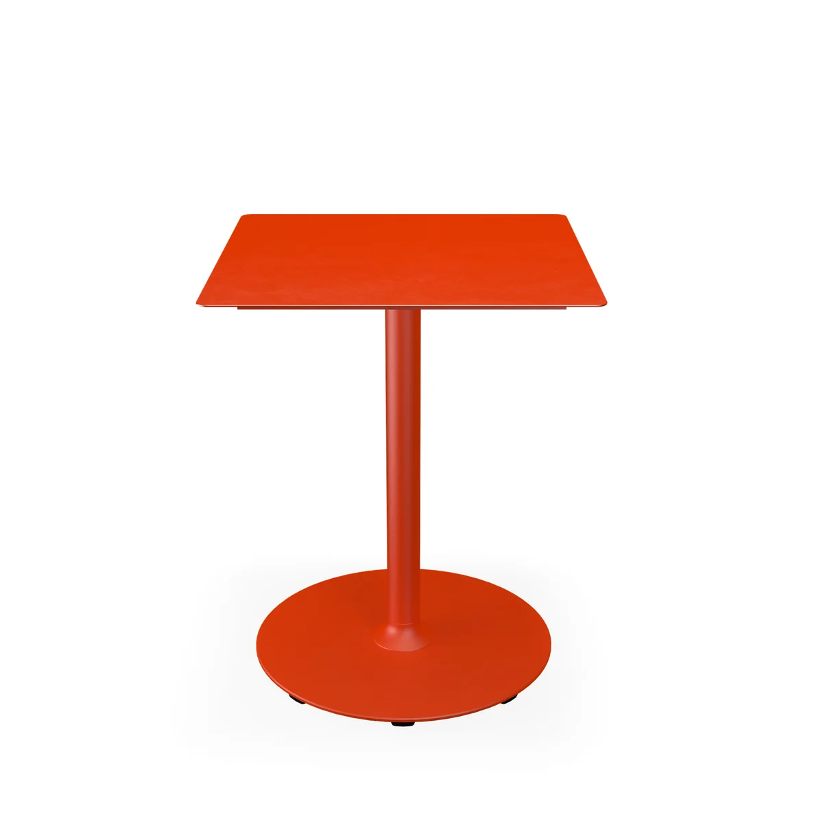 HOUE - Pico Table de jardin, 60 x 60 cm, piétement rond, cayenne