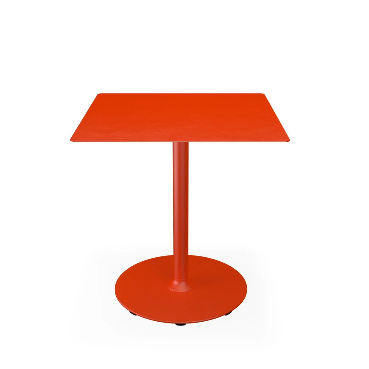 HOUE - Pico Table de jardin, 70 x 70 cm, piétement rond, cayenne