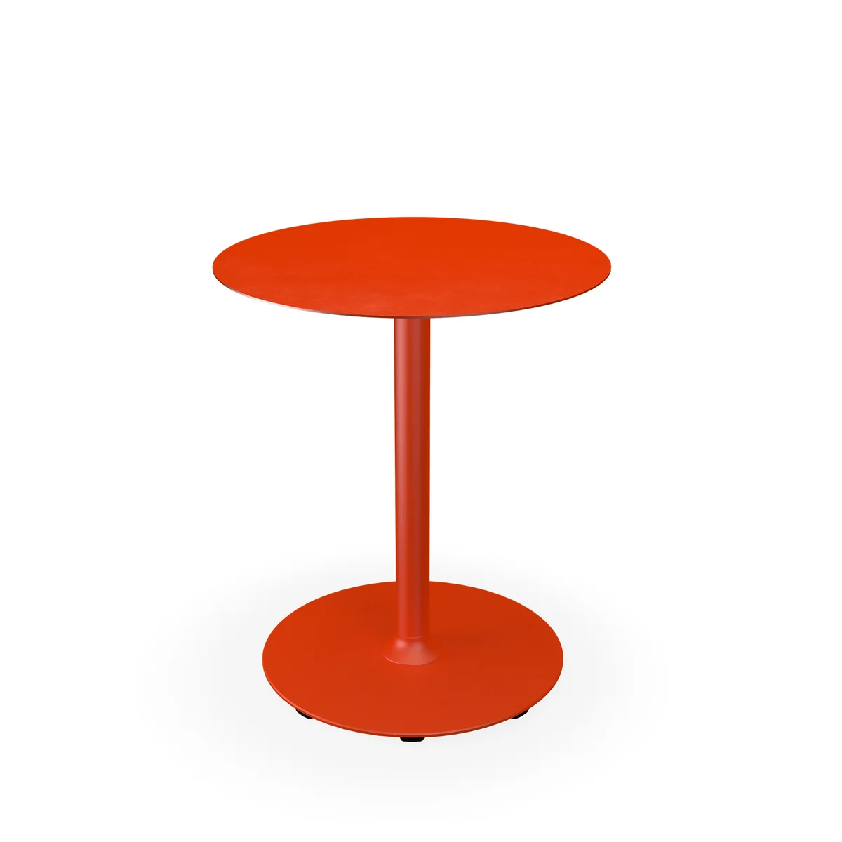 HOUE - Pico Table de jardin, Ø 64 cm, piétement rond, cayenne
