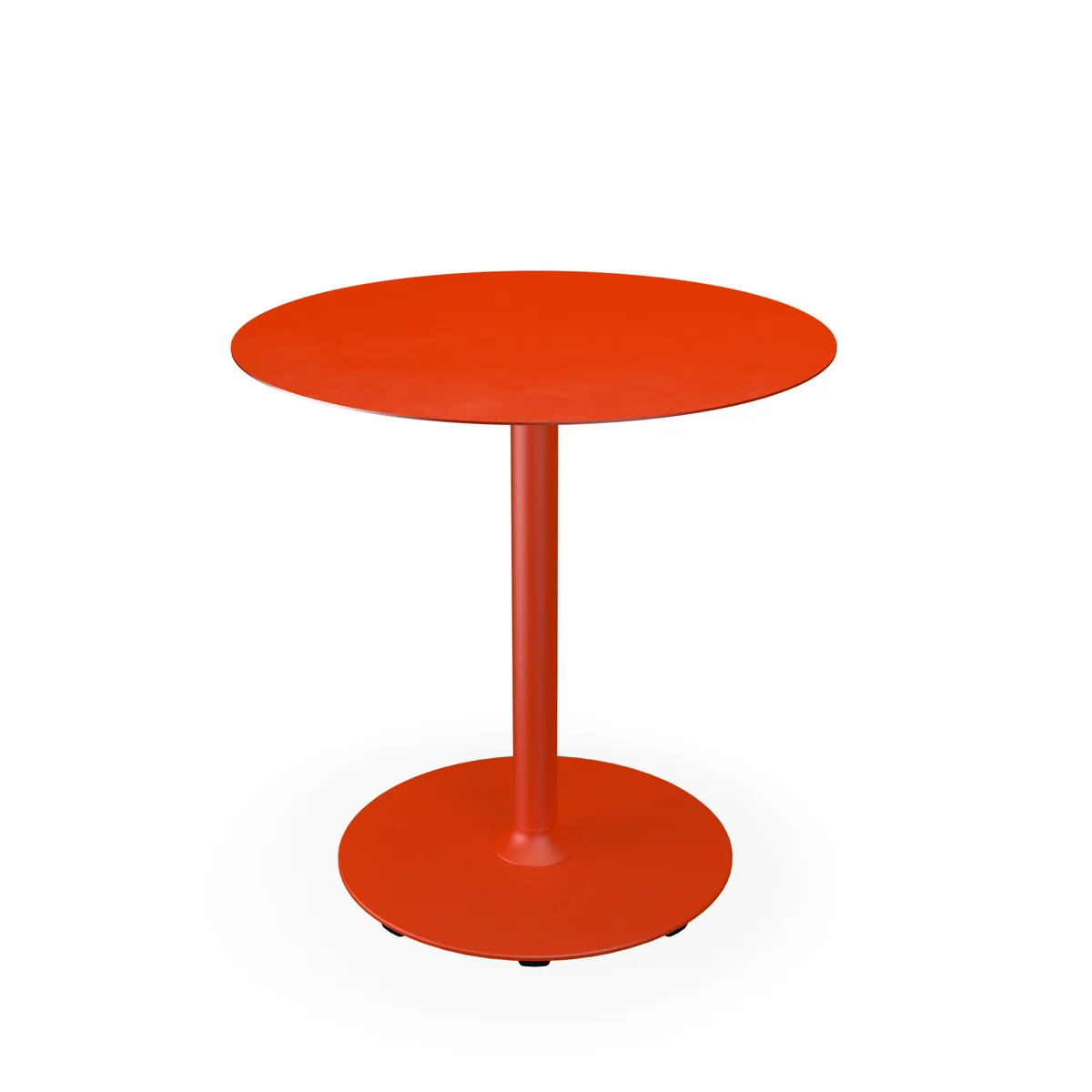 HOUE - Pico Table de jardin, Ø 74 cm, piétement rond, cayenne