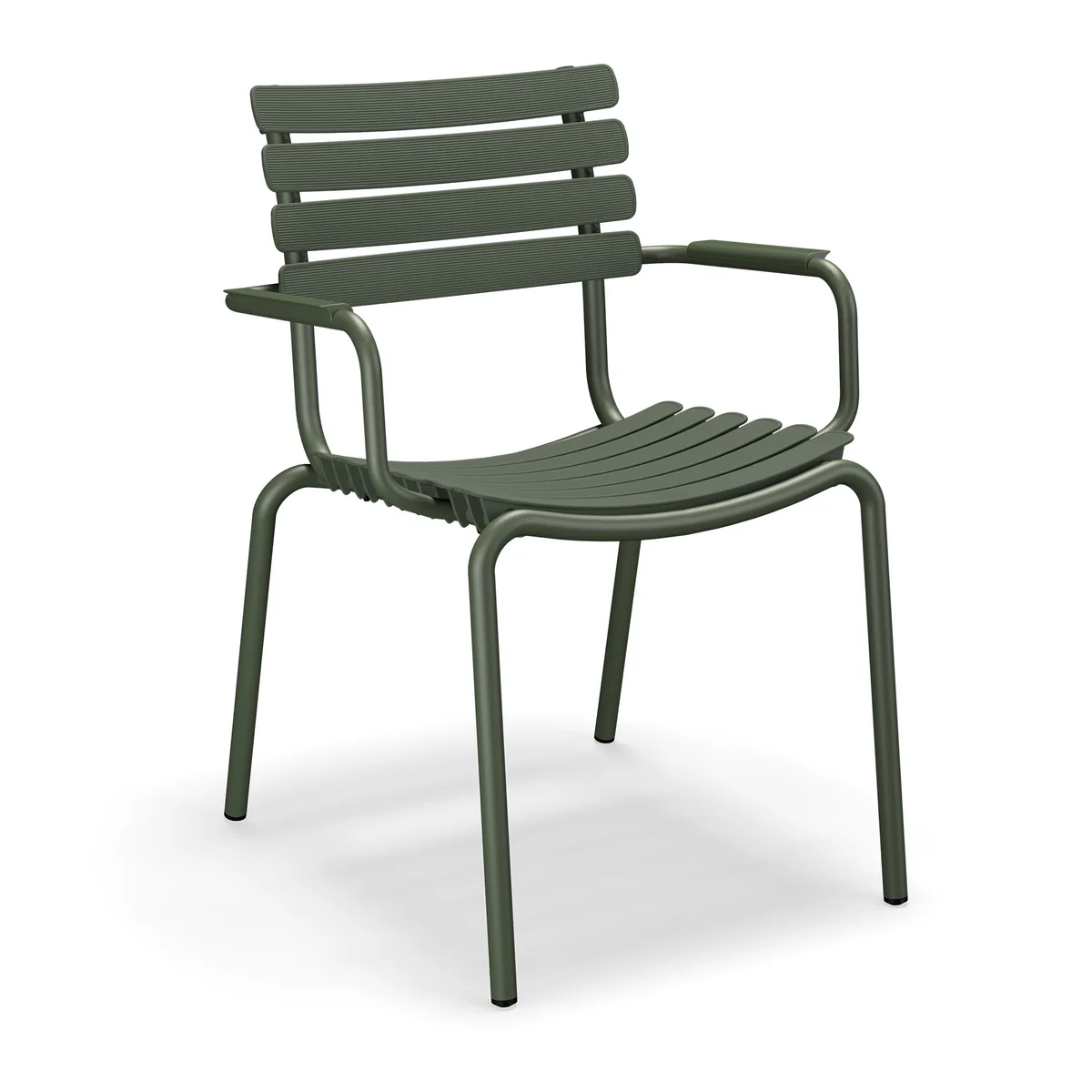 HOUE - ReCLIPS Outdoor Dining fauteuil, vert olive HOUE - ReCLIPS Outdoor Dining fauteuil, vert olive