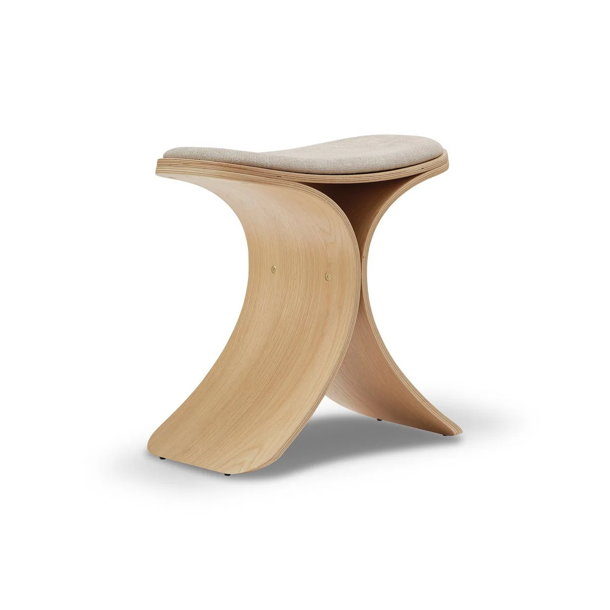 Gejst - Luno Tabouret Oak / Beige Textile Gejst - Luno Tabouret Oak / Beige Textile