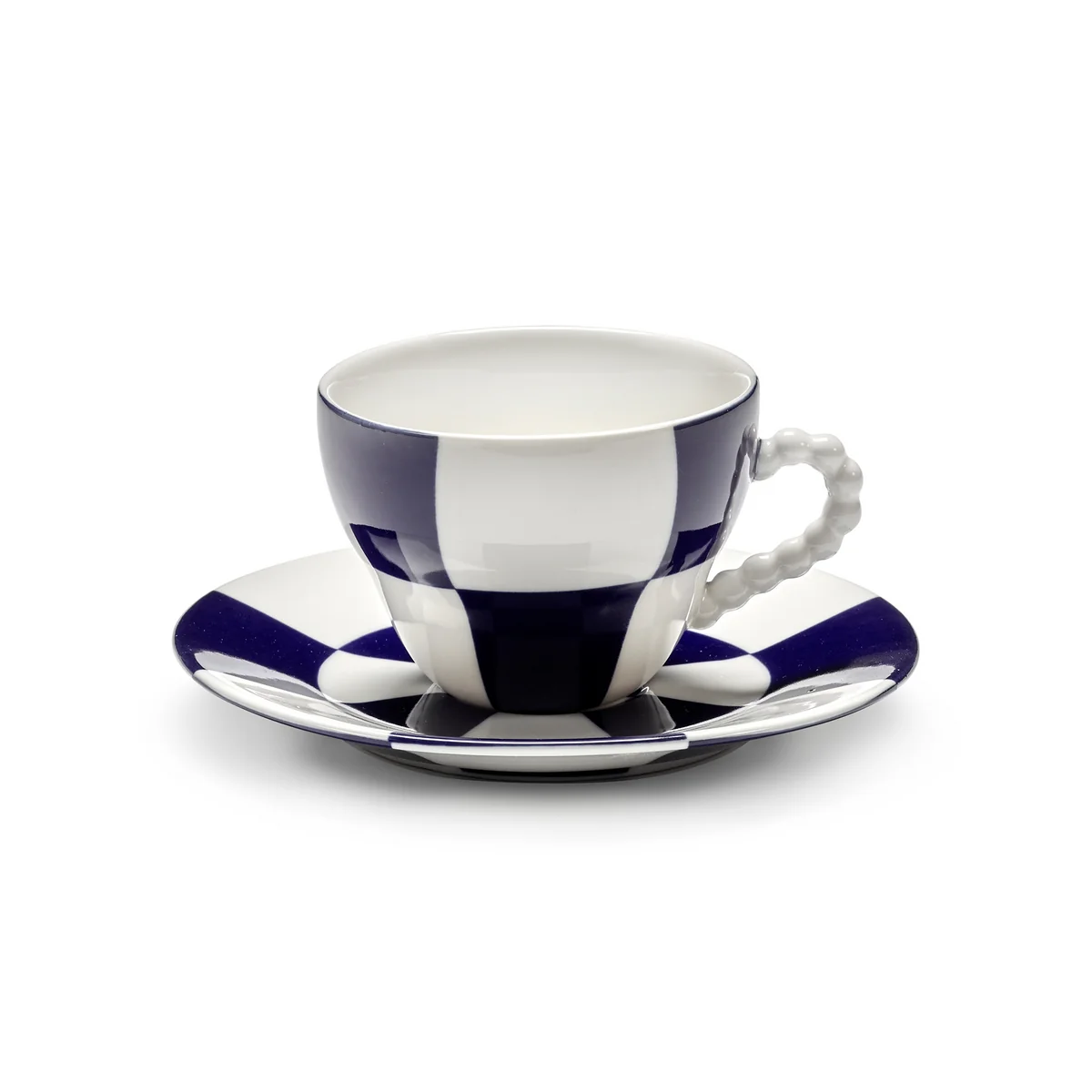 Serax - Fête des Bêtes Tasse et soucoupe, bleu / blanc