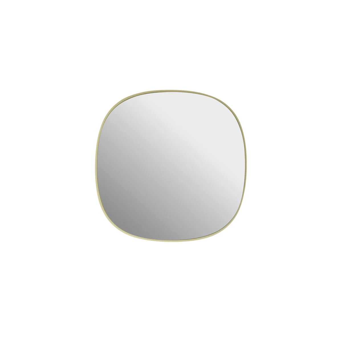 Muuto - Framed Mirror, 40 x 40 cm, jaune clair / verre transparent Muuto - Framed Mirror, 40 x 40 cm, jaune clair / verre transparent