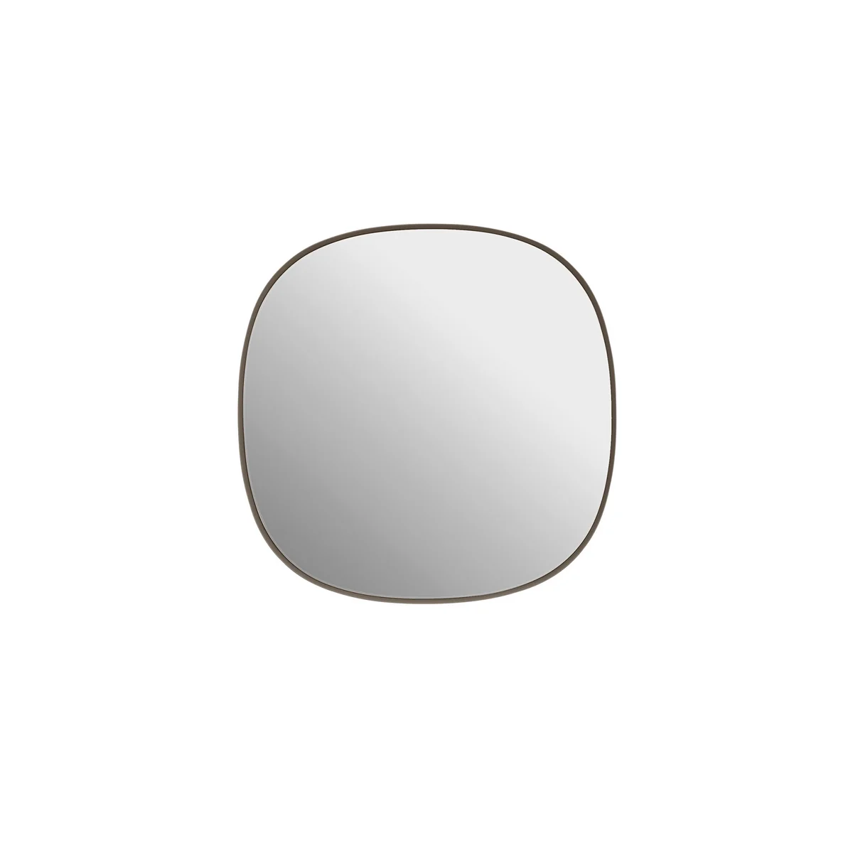 Muuto - Framed Mirror, 40 x 40 cm, taupe / verre transparent Muuto - Framed Mirror, 40 x 40 cm, taupe / verre transparent